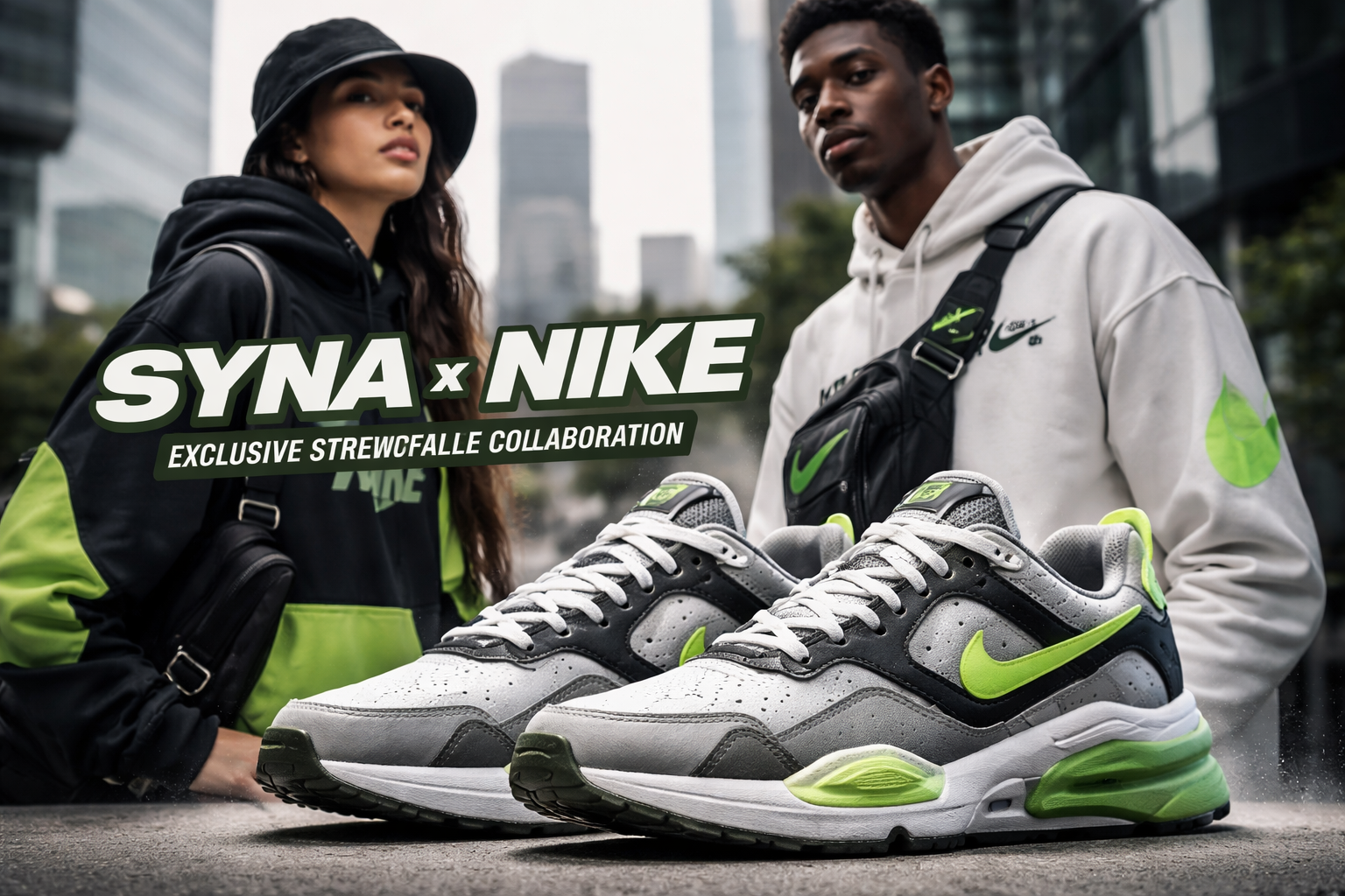 Syna x Nike streetwear collaboration sneakers and outfits