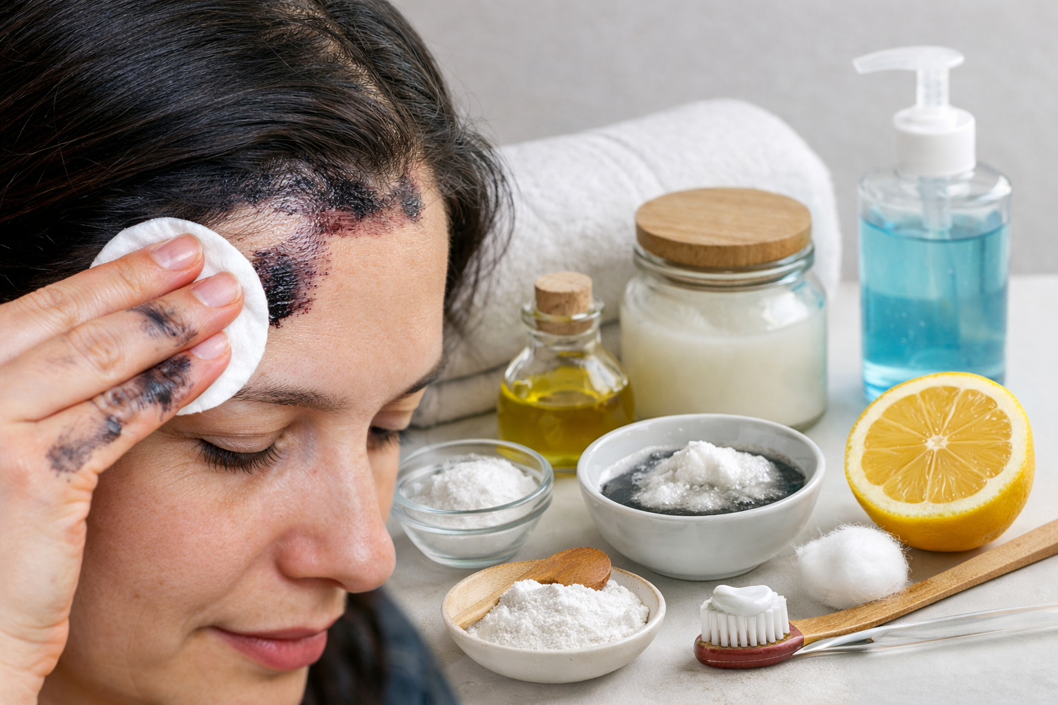 Effective ways to remove hair dye stains from skin using safe and gentle methods