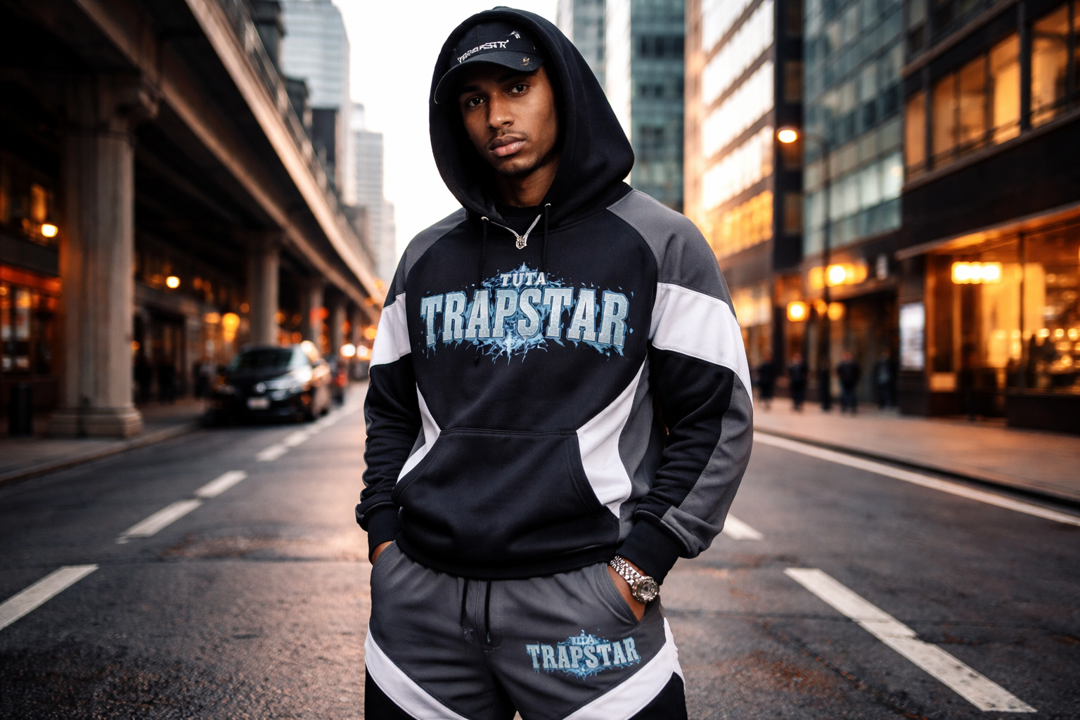 Tuta Trapstar streetwear tracksuit modern urban fashion outfit